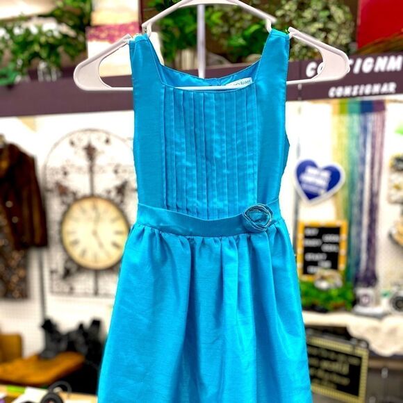 Calir's Rose Girls 7 Teal Fancy Dress - Picture 1 of 6